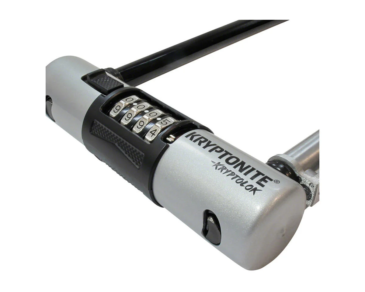 Kryptonite Kryptolok Combo U-Lock (Black/Grey) (4" x 9") (w/ Bracket) - view 5